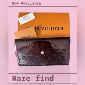 Louis Vuitton Vernis Sarah wallet- Full inclusion with dust bag, box & ribbon